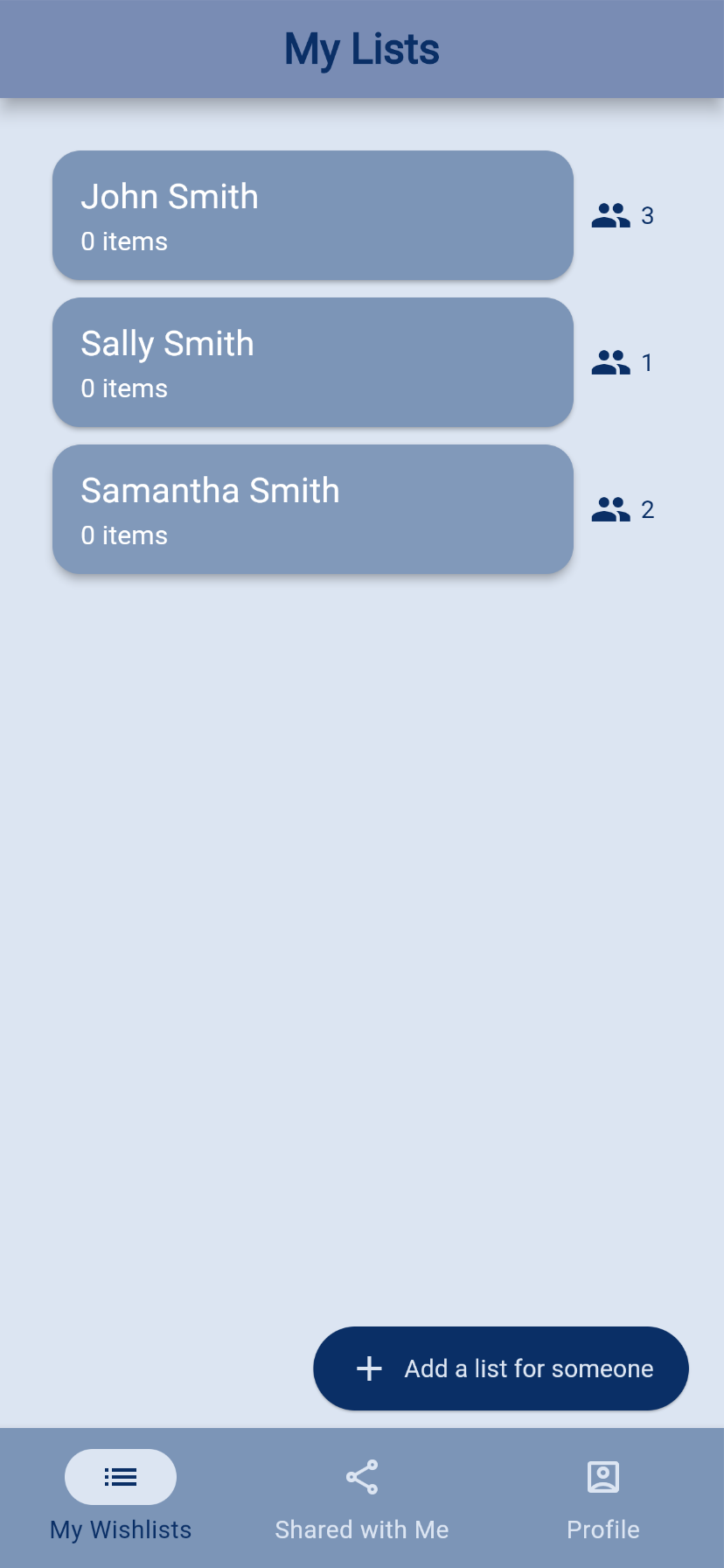 My lists